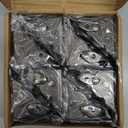 8 Pack Folding Brackets, Self-Lock Hinge with Screws for Folding Table Legs, Lock Extension Support Bracket Bed Legs, Black