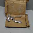 Chain Link Fence Gate Fork Latch - Commercial Heavy Duty - Malleable - Galvanized Gate Latch with Hole for Padlock (1-3/8" x 2-3/8" (2-1/2"))