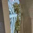 7.5ft Artificial Tinsel Christmas Tree w/1258 Tips Foldable Stand Champagne Gold