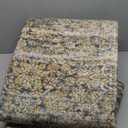 Srugn Washable Rugs 8x10 Area Rugs for Living Room,Bedroom,Dining Room- Large Ultra Soft Faux Wool Retro Carpet,Non Slip&Non-Shedding Low Pile Vintage Print Rug for Home Office- Brass Brown