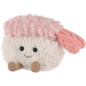 Apricot Lamb Sushi Plush Food Plushies Stuffed Animals for Kids, Soft Cute Plush Toys for Baby Girl and Boy, Fluffy Shrimp Sushi 3.5 Inches