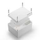 QILIPSU Outdoor Junction Box IP67 Waterproof Project Box ABS Plastic Weatherproof Electrical Enclosure Gray Cover (7.9"x5.9"x5.1")