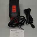 R8 Tire Inflator Portable Air Compressor, DC 12V Air Compressor Portable with Large Dual Digital Screen, 3X Faster Inflation Air Pump for Car, Bike, Ball, Motor (Red)