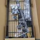 Heavy Duty Clothes Rack Rolling Garment Rack, Clothing Racks for Hanging Clothes with Adjustable Shelves and Side Hooks, Standing Metal Wardrobe, Black