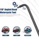 Pilot Screw Adjusting Tool, Carburetor Adjustment Screwdriver Tool, 16.34in 110 Angled Head Motorcycle Tool, for ATV, UTV, Snowmobile