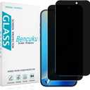 (2 Pack Privacy Screen Protector for iPhone 16 Pro 6.3 Inch Anti Spy Tempered Glass, Anti Scratch, Bubble Free, Case Friendly