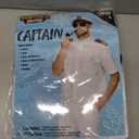 Spooktacular Creations 5 PCs Halloween Captain Costume Men, Sailor Costume Men, Sailor Uniform for Halloween Party Cosplay (White, L)