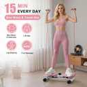 Waist Twister Machine, Ab Twister Board with Resistance Bands - 300 lbs Capacity Home Exercise Equipment for Belly Fat, Core Workout - Noiseless & Anti-Slip for Women/Men