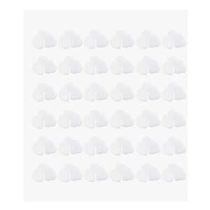 FINGERINSPIRE 50 Pcs Acrylic Drink Tags Cloud Shape Party Drink Marker 1.8x1.2 inch White Blank Drinking Tags Acrylic Glass Charms for Baby Shower Wedding Cloud 9 Party
