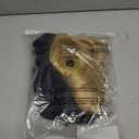 NOOFNO Summer Women's Beach Sun Hat, Wide Brim Sun Protection, Lightweight Hat with Hair Attached via Magic Tape Hat[black]+hair