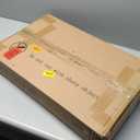 Giantex Record Player Stand, Turntable Stand with Charging Station, Mid-Century Modern Nightstand with 4 Storage Compartments, Vinyl Record Cabinet for Living Room Bedroom (Rustic Brown)