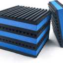 LBG Products Rubber Anti-Vibration Isolator Pads,Heavy Duty Blue EVA Pad for Air Conditioner,Compressors,HVAC,Treadmills etc (3'' X 3'' X 7/8'')