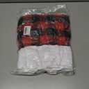 CCINEE 6pcs Christmas Chair Back Cover, Black and Red Grid Chair Slipcovers Hat Buffalo Plaid Christmas Back Covers Christmas Dining Chair Protector Elastic for Dining Room Xmas Party Table Decor