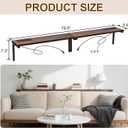 78.8" Narrow Console Table with Outlet, 5.9" Sofa Table Behind Couch Wall Mounted, 2 Pack with 4 Power Outlets 4 USB-C Ports 4.9ft Cord for Entryway, Hallway, Living Room, Rustic Brown