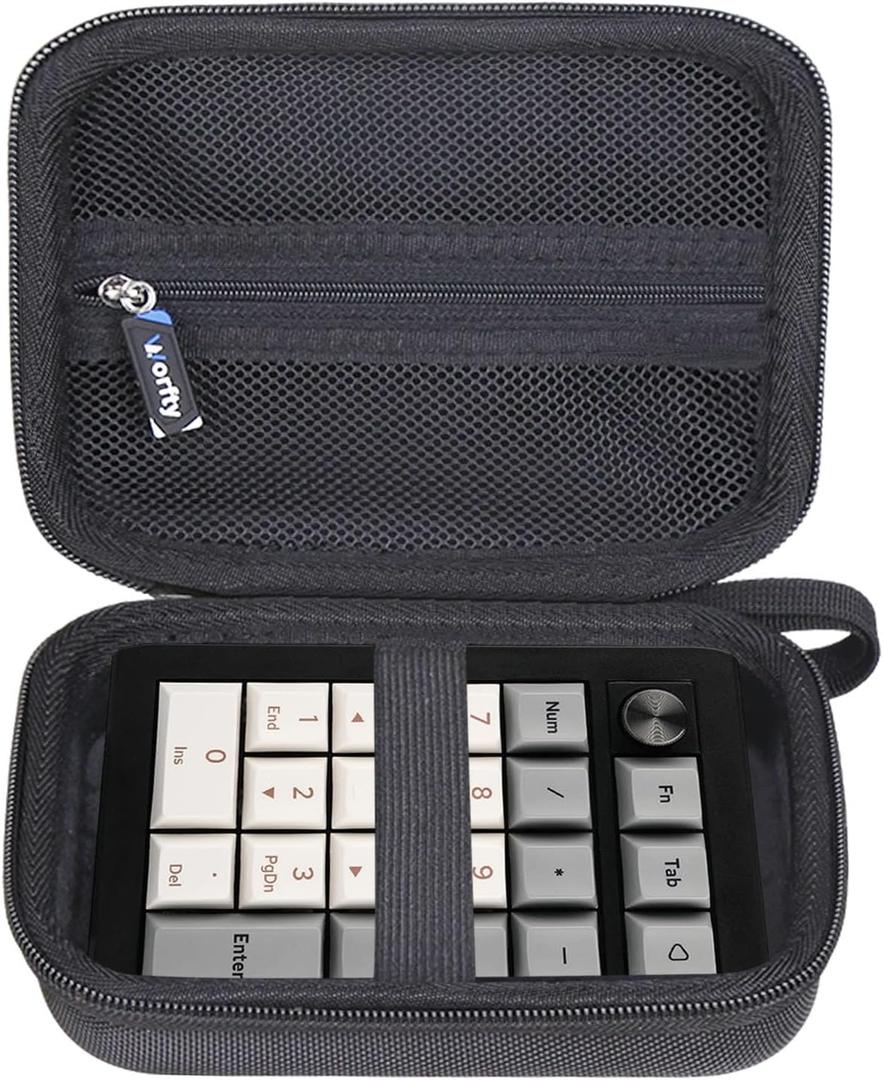 Case for EPOMAKER EK21 VIA Gasket Number Pad - Travel Protective Carrying Storage Bag (Black) (Black)