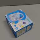 iClever BTH12 Kids Bluetooth Headphones,Colorful LED Lights Kids Headphones Wireless,74/85dBA Safe Volume,85H Playtime,Fast Charging,Bluetooth 5.2,Over Ear,Builtin Mic for iPad/Tablet/Airplane,Blue