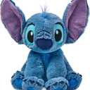 DISNEY STORE Official Stitch Medium Soft Toy for Kids, Cuddly Character with Fuzzy Texture and Embroidered Details, Flexible Floppy Ears, Disney Plushy Suitable for All Ages.