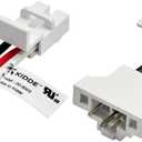 Kiddes 20-9003 Quick Connect Adapter Plug for Hardwired Smoke and CO Detectors Compatible with Kiddes Alarms Smoke Detector Adapter for Easy Retrofit Installations, Pack of 2
