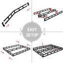 Vehowy Low Profile Box Spring Full Size, 3 Inch Box Spring for Full Bed, Heavy Duty Mattress Foundation, Metal Bed Base,Non-Slip,Easy Assembly