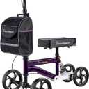 BlessReach Economy Knee Scooter, Steerable Knee Walker, Foldable Knee Scooters for Foot Injuries Adult Best Crutches Alternative (Purple)