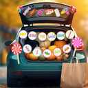 2 x Tegeme Religious Candy Trunk or Treat Car Decorations Kit Halloween Party Favors Christian Car Garage Door Decor with Candy Lollipop Banner