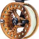 M MAXIMUMCATCH Maxcatch ECO Large Arbor Fly Fishing Reel (3/4wt 5/6wt 7/8wt) and Pre-Loaded Fly Reel with Line Combo, 7/8 weight