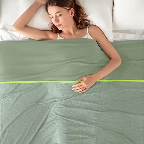 Topcee Cooling Blanket(90"x108"King Size) for Night Sweats Absorbs Heat to Keep Adults Cool on Warm Nights, Q-Max 0.5 Cooling Blankets for Hot Sleepers, Ultra-Cool Lightweight Blanket for Bed