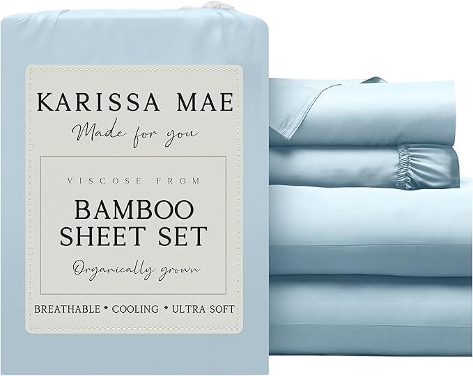 Cyan Blue Fitted Sheet Full