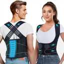 Posture Corrector for Women and Men,X-Back Brace Lower Back Support,Adjustable Straightener for Scoliosis Hunchback Correction,Shoulder Pain Relief Spine Corrector Posture Trainer