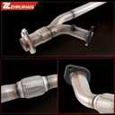 409 Stainless Steel Exhaust Front Flex Pipe Compatible with