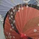 PRETYZOOM 2pcs Japanese Style Umbrella Oiled Paper Parasol Classic Umbrella Cherry Blossom Umbrella Oiled Paper Umbrella Vintage Chinese Hanging Umbrella Decoration for Home Shop Outdoor