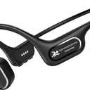 Bone Conduction Swimming Headphones, IP68 Underwater Headphones with MP3 Player, Open Ear Sport Earphones,Waterproof Earbuds for Swimming, Running, Cycling(Black)
