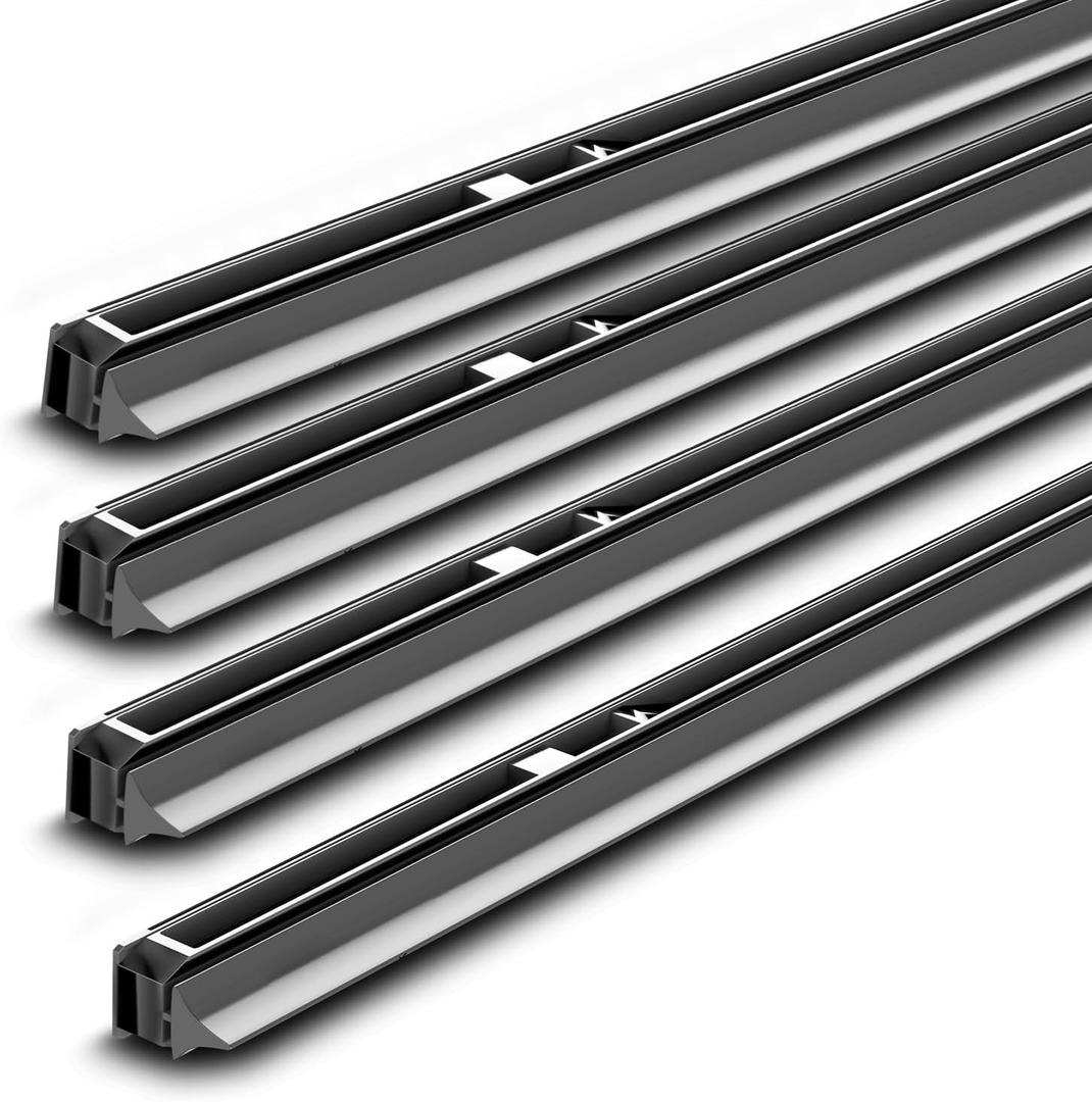 Wiper Blade Refill, 24''+18'' Windshield Wiper Refills 10 mm Fit for Mazda 3 2014-2018, Fit for Patrol 2010-2023 Rubber Refills 4 Pcs