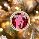 2 x Gymnastics Ornament for Girls  2-Layer Wooden Christmas Ornament for Gymnasts, Plaid Gymnastics Christmas Tree Decor, Gymnast Gifts for Girls 2025