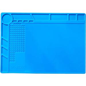 Silicone Soldering Mat 13.8 x 9.8 inch Repair Work Pad for Solder Iron Workbench Protenction - Heat Resistant 932F