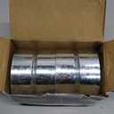 Hicarer 2 Pcs 4 Inch Galvanized Steel Duct Connector, Dryer Vent Connector, Round Coupler Extension for Ventilation, Metal Vent Coupler Metal Hose Coupling Pipe Duct Extension, Silver