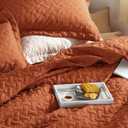 Bedsure King Size Quilt, Fall Bedding King, Red Orange Bedspread