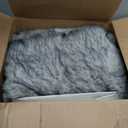 Touchat Luxury 1000GSM Faux Fur Throw Blanket Queen Size, Super Thick Warm Cozy Heavy Blankets for Couch Bed Sofa, Plush Fuzzy Elegant Winter Reversible Mink Blanket for Living Room Bedroom, WhiteGrey (Queen-80"x80")