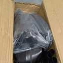 Laiensia 5-Tier Entryway Coat Rack, Coat and Shoe Rack, Entryway Bench Storage Organizer with 8 Hooks for Bedroom, Hallway, Office, Black