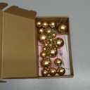 Mini Balloon Cake Toppers Round Gold Ball Cupcake Toppers Cake Decorations for Birthday Wedding Anniversary Valentines Party Cake Decoration Supplies 25 PCS (Gold)