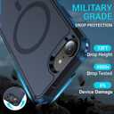 jaroco for iPhone 16e Case, [Compatible with MagSafe][Military Grade Drop Protection][Anti-scrach] with Magnetic Heavy Duty Shockproof Phone Case -Blue