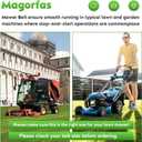 144200 Lawn Mower Deck Belt for AYP for Pulan 532144200 131290 532419271, for Husqvarna LTH120 LTH130 LT1238 LT1538 LRH125 YTH190 CT126 CTH126, for Drive Belt 532126520 532178138, Aramid, 1/2" x 88"