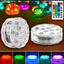 Outdoor Waterproof Pumpkin Lights with Timer, Color Changing RGB Small Pumpkin Light, Remote Control Flashing Flickering Battery Operated Pumpkin Lights, Jack-O-Lantern Halloween Decoration