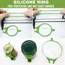 2 Pack Pickle Fork Pickle Grabber Tool-Pickle Picker for the jar Green, 6.7x2.9x1.2 inch, ZL113