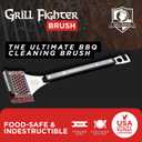 Grill Brush |Stainless Steel Bristle-Free BBQ Grill Cleaner | Steam Cleaning for Cast Iron & Stainless Steel Grates | Judged Best Grill Brush” | Dishwasher Safe