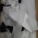 Cut-Out Design 23" Dog Gate Retractable Stair Gate Foldable Puppy Gate Indoor - Freestanding Lightweight Pet Barrier for Doorways, Stairs, Hallways (Extends to 41", White)