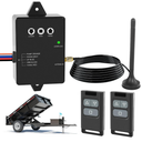 Wireless Dump Trailer Remote Control Kit, Upgraded Dump Trailer Remote Controller 3-Wire/4-Wire, 12V Hydraulic Lift Winch Tilt Cordless Power Distribution Controller System for Hydraulic Pumps