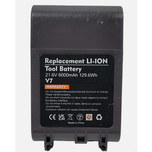 6000mAh 21.6V V7 Battery Replacement for Dyson V7 Battery 225403 Compatible wit Motorhead Pro V7 Trigger V7 Animal V7 Car + Boat Handheld V7 HEPA Vacuum Cleaner Li-ion