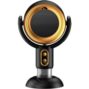 Puff Hide Smokeing Fan for Smoking Indoors, Black Gold Electric Smokeaway Purifier Fan Portable Table Smoke Air PuriferFan Adjustable Angle Kitchen Mini Filter Smoke ExhaustFan(Plug-In)