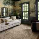 Loloi Chris Loves Julia Palma Collection PLM-08 Olive/Spice 7'-10" x 10' Fringe Area Rug Vintage Style Boho Living Room Bedroom Carpet